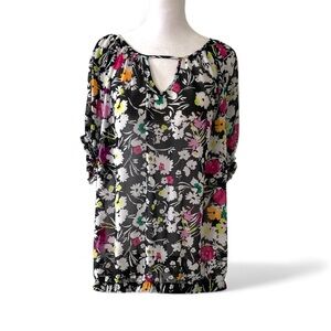 Torrid 2 Sheer Floral Print Women's Top